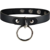 Black O Ring Collar - Naszyjniki - 