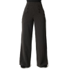 Black Pinstriped Pants - Pantaloni capri - 