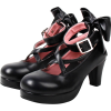 Black Platform Lolita Heels - Klasyczne buty - 