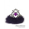 Black Purple Mini Tiara - Earrings - 