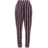 Black. Red. Stripes. Pants - Pantalones Capri - 