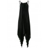 Black Ruffle Edge Jumpsuit Dress - Other - 