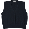 Black V-Neck Sleeveless Pullover - Camisas sin mangas - 