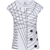 Black White Geometric Slim Fit Tee - Camisola - curta - $46.00  ~ 39.51€