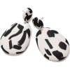 Black & White Texta Earrings - Ohrringe - 