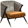 Black Wood Velvet chair mid century - Namještaj - 