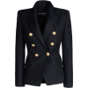Black Woven Balmain Jacket - Jacket - coats - 