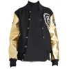 Black and Gold Baseball Jacket - アウター - 