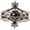 Black and Silver Ring - Anelli - 