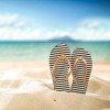 Black and white flip flops - Japanke - 