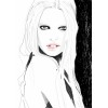 Black eyed girl - Ilustrationen - 
