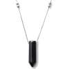 Black gem necklace - Naszyjniki - 