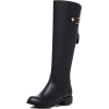Black genuine leather boots - Boots - $133.00 
