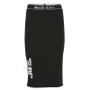 Black high waist webbing letter print sk - Skirts - $25.99  ~ £19.75