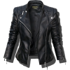 Black leather jacket - アウター - 