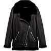 Black leather winter jacket - Jacket - coats - 