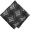Black paisley pocket square - Tie - 