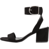 Black shoes - Sandały - 