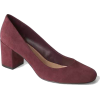 Block Heels in Suede - Klasične cipele - 