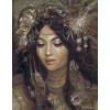 Blodeuwedd: A Welsh goddess of flowers, - Ilustracije - 