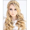 Blonde floral crown hairstyle - My photos - 