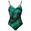 Blooming Jelly Women's One Piece Criss Cross Backless Tummy Control Monokini Swimsuit - Swimsuit - $20.99 