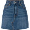 Blue Denim Mini Skirt - Skirts - 