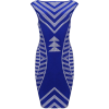 Blue Geometry Print Sleeveless - Obleke - $130.00  ~ 111.66€