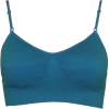 Blue Seamless Sports Bra Adjustable Strap Included Removable Bra Cups - Underwear - $4.75 