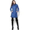 Blue Slanted Side Pockets Coat - Jacket - coats - $115.00  ~ £87.40