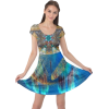 Blue abstract dress - People - $42.00 