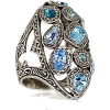 Blue diamond Ring - Aneis - 