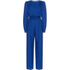 Blue Belted Denim Jumpsuit - Altro - 