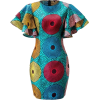 Blue Bodycon African Dress - 连衣裙 - 