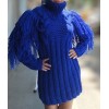 Blue Crochet tops for November - Puloverji - 