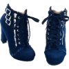 Blue Denim Ankle Bootie - Škornji - $35.99  ~ 30.91€