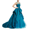 Blue Evening Gown - Ilustracje - 