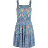 Blue Floral Dress - Платья - 