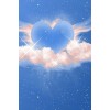 Blue Heart in Clouds - Other - 
