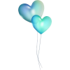 Blue Hearts Balloons - Предметы - 