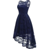 Blue Lace Dress - Платья - 