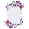 Blue Purple and White Floral Background - Pozadine - 