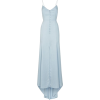 Blue Silk Gown Maxi Dress - Kleider - 