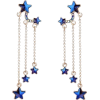 Blue Star Earrings - Uhani - 
