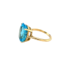 Blue Topaz Solitaire Ring - Anelli - 