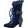 Blue Velvet Boot - Čizme - $38.86  ~ 33.38€