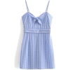  Blue and White Plaid Dress - Thumbnail  - Dresses - $27.99 