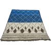 Blue and White Rug - Furniture - 