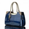 Blue and gold hand bag - Carteras - 
