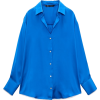 Blue button down shirt - 半袖衫/女式衬衫 - 